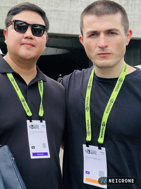 Jerson Boyd Milan with Lex Fridman at NVIDIA GTC 2026
