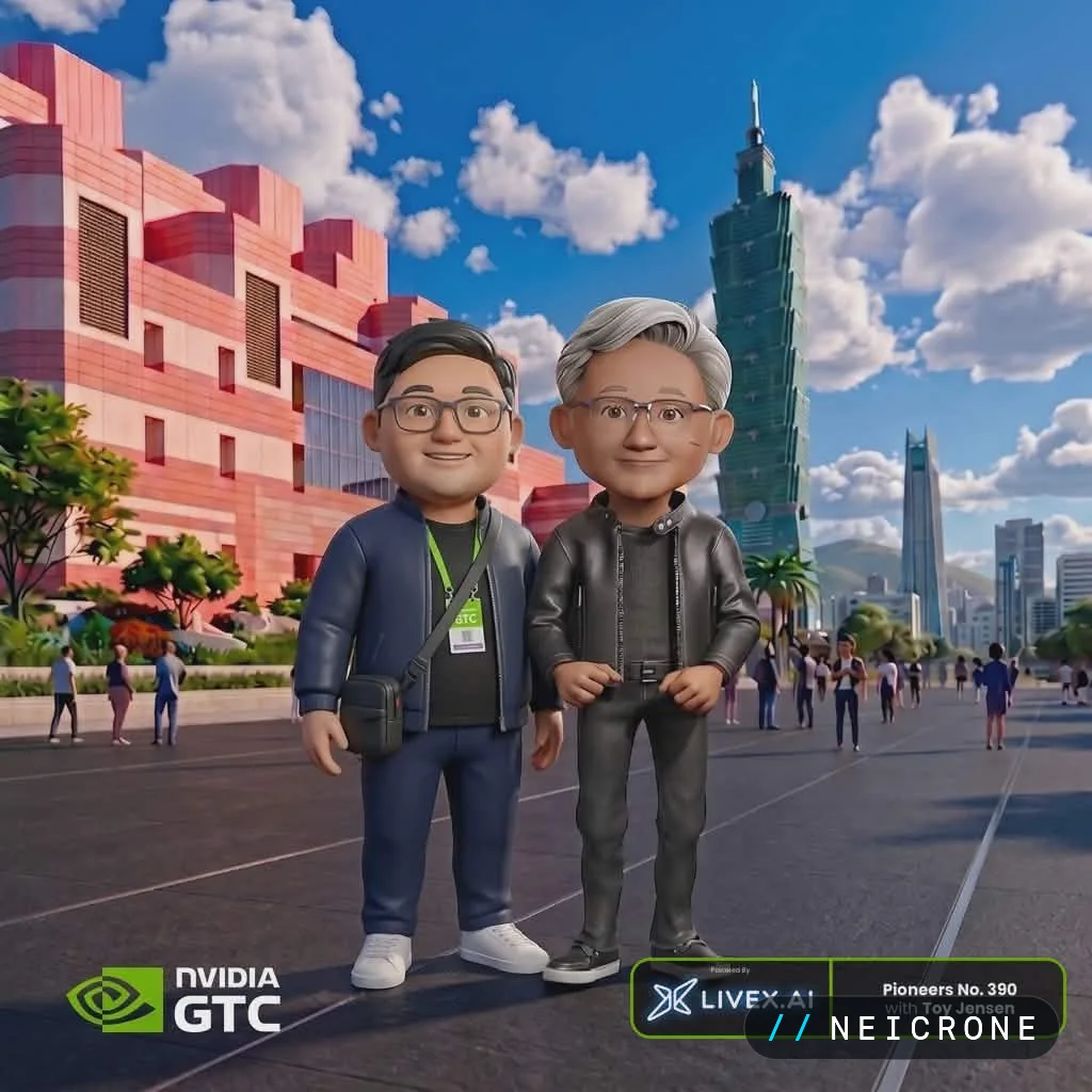 Stylised figures of Jerson Boyd Milan and Toy Jensen in front of Taipei 101, labelled Pioneers No. 390