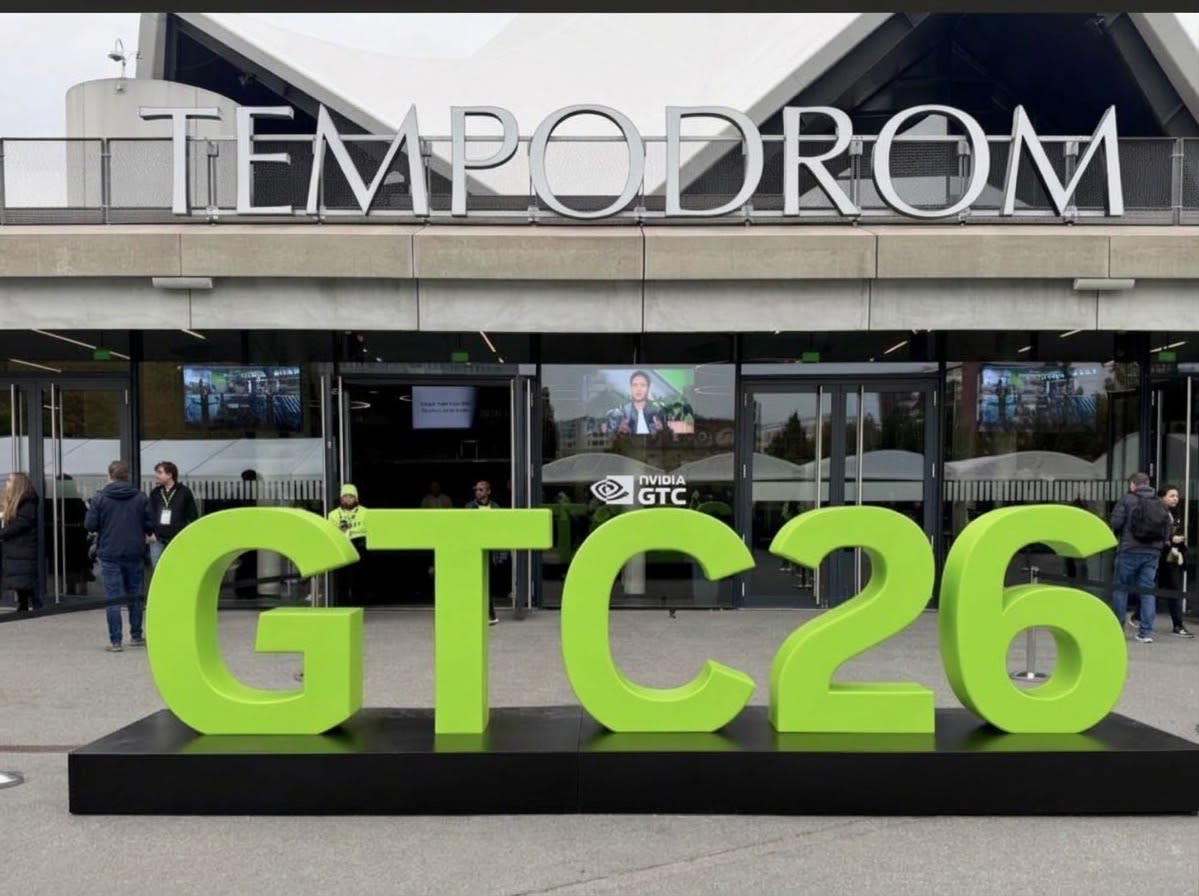 The GTC26 sign in front of the Tempodrom entrance in Berlin
