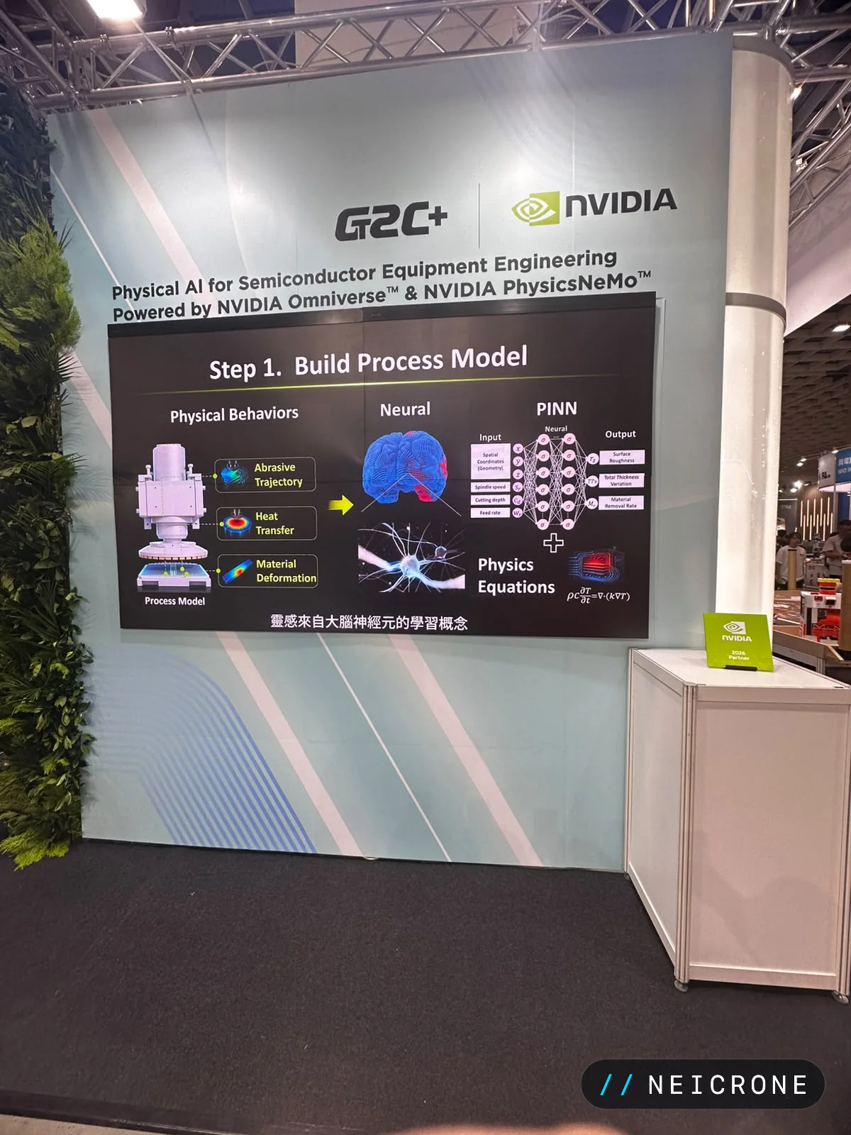 G2C+ and NVIDIA display on physical AI for semiconductor equipment engineering